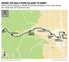 Itinéraire du train Calgary-Banff