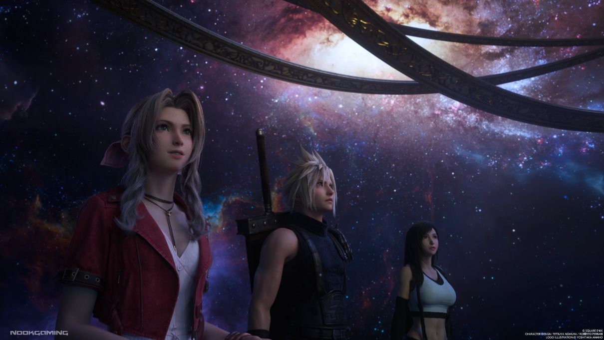 Cloud, Tifa et Aerith dans Cosmo Canyon (Final Fantasy VII Rebirth Review)