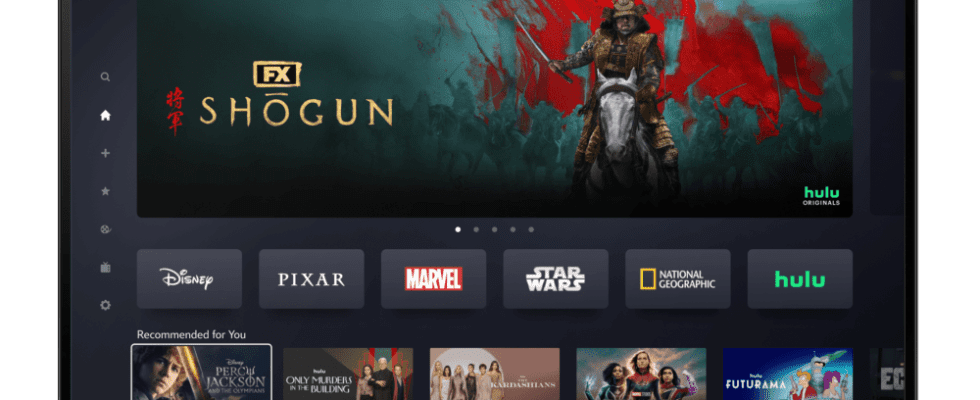 Hulu on Disney+ Homepage