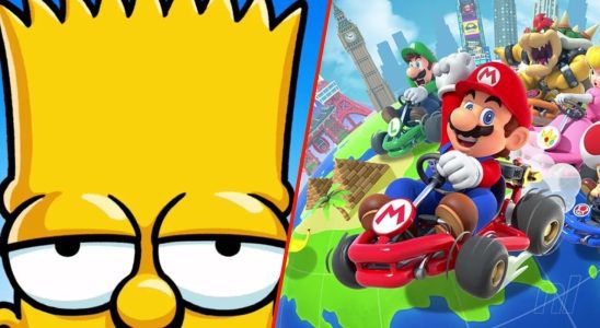 Aléatoire : les Simpsons rencontrent Mario Kart dans un mash-up télévisé bizarre