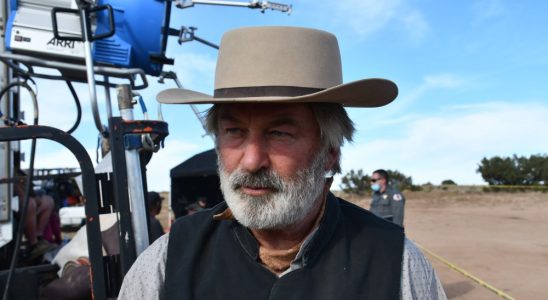 Alec Baldwin in Western wear on the set of Rust.