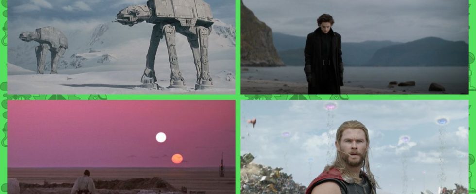 Arrakis de Dune ou Tatooine de Star Wars ?  Planètes monotones, classées