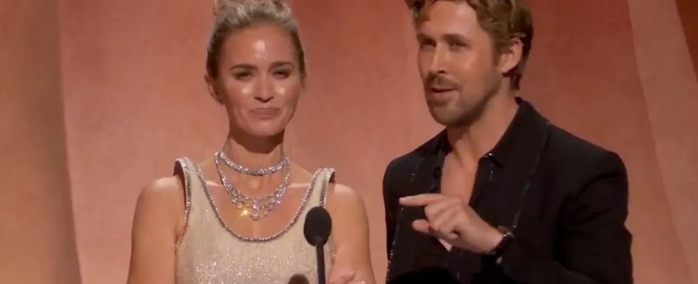 Emily Blunt and Ryan Gosling at the Oscars 2024