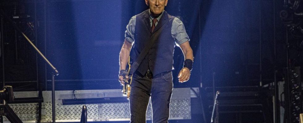 SAN DIEGO, CALIFORNIA - MARCH 25: Bruce Springsteen of Bruce Springsteen and the E Street Band perform on stage at Pechanga Arena on March 25, 2024 in San Diego, California. (Photo by Daniel Knighton/Getty Images)