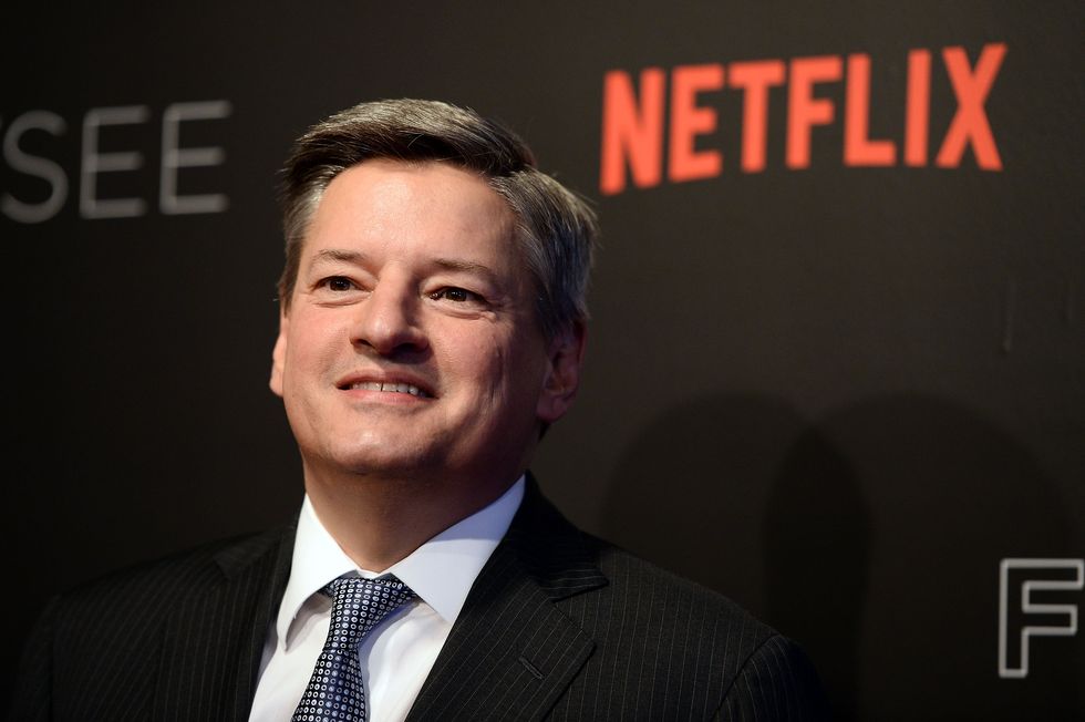 Ted Sarandos, responsable du contenu de Netflix, arrive au « château de cartes » de Netflix pour votre événement de considération