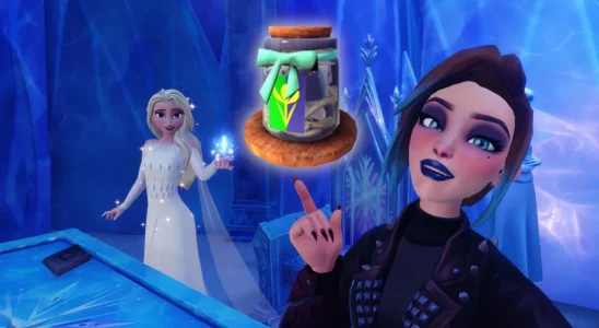 Elsa and Pickled Herring in Disney Dreamlight Valley