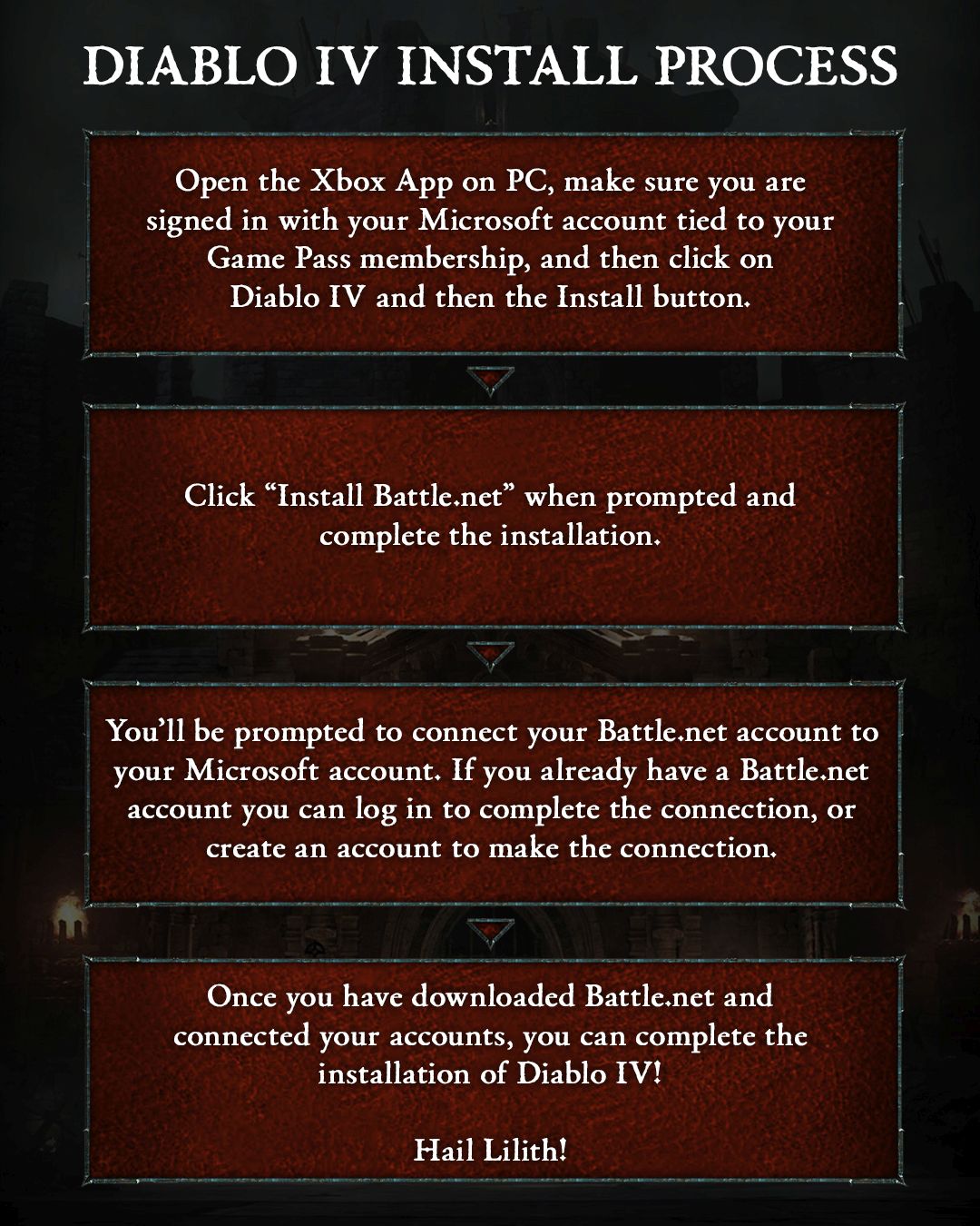 Xbox a partagé un guide détaillé étape par étape pour les joueurs pour les aider à installer Diablo 4 via Game Pass.