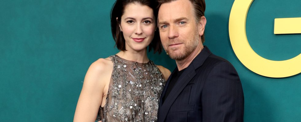 NEW YORK, NEW YORK - MARCH 12:  Mary Elizabeth Winstead and Ewan McGregor attend the "A Gentleman In Moscow" New York Premiere at Museum of Modern Art on March 12, 2024 in New York City. (Photo by Dimitrios Kambouris/Getty Images)