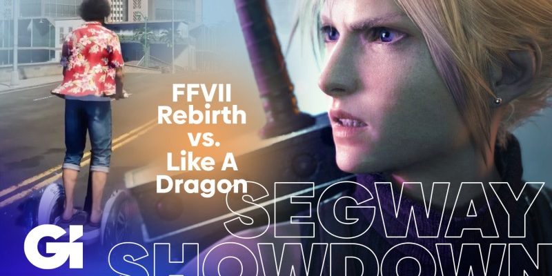 Final Fantasy VII Renaissance contre.  Comme un dragon : richesse infinie |  Affrontement en Segway