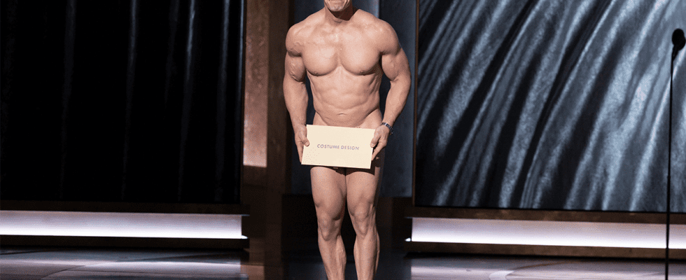 John Cena devient presque entièrement nu sur scène aux Oscars 2024 dans un drôle de clin d'œil au passé de la série