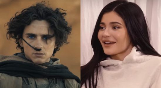 Timothee Chalamet in Dune: Part Two and Kylie Jenner on The Kardashians.