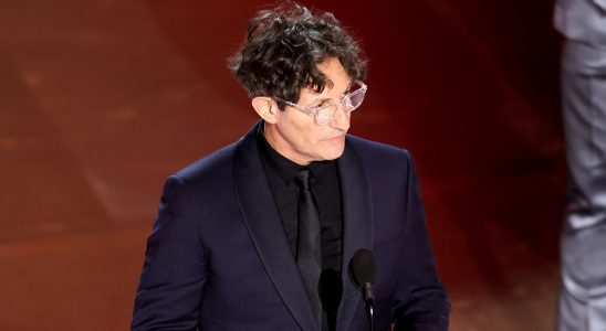 Jonathan Glazer accepts the Best International Feature Film award for "The Zone of Interest" at the 96th Annual Oscars held at Dolby Theatre on March 10, 2024 in Los Angeles, California.