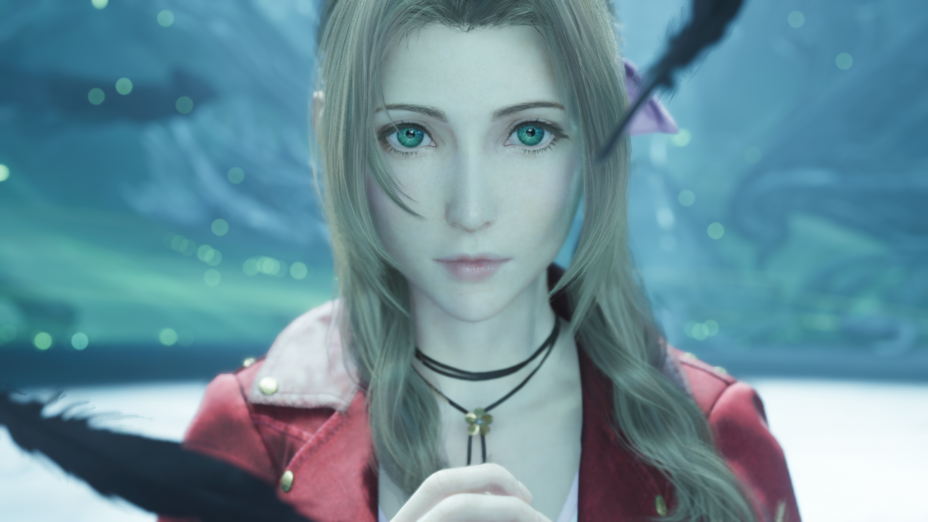 Aerith de Final Fantasy 7 Rebirth prie