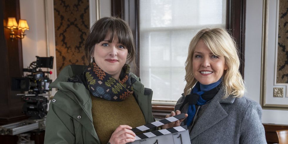Alison O'Donnell et Ashley Jensen filment les Shetland