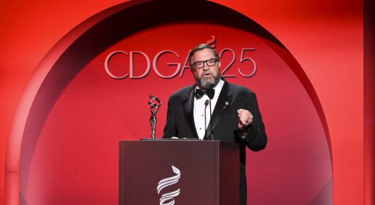 Matthew Loeb presents the award for Distinguished Service onstage at the 25th Costume Designers Guild Awards held at the Fairmont Century Plaza on February 27, 2023 in Los Angeles, California. (Photo by Gilbert Flores/Variety via Getty Images)