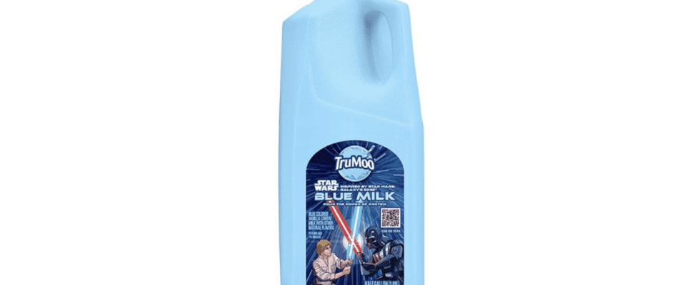 Le lait bleu Star Wars pourra bientôt être consommé à la maison, si cela vous intéresse