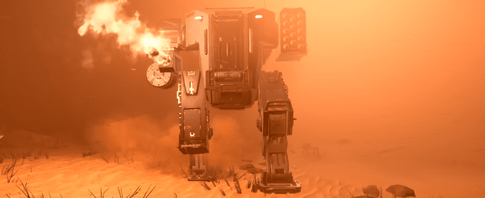 Les images de Helldivers 2 montrent quelqu'un utilisant déjà un robot jouable