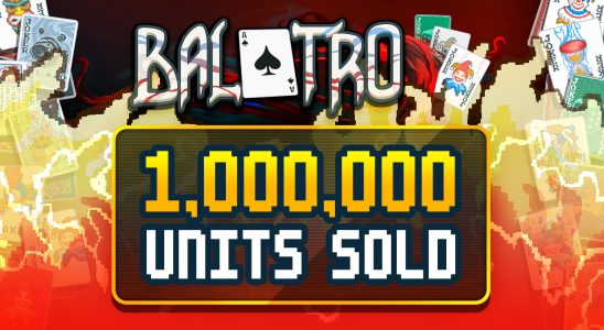 Les ventes de Balatro dépassent le million