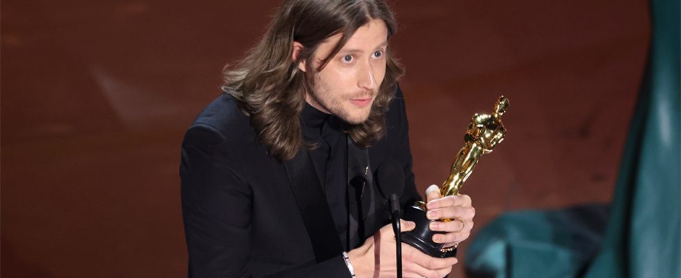 Ludwig Göransson wins Best Original Score for "Oppenheimer" at the 96th Annual Oscars held at Dolby Theatre on March 10, 2024 in Los Angeles, California. (Photo by Rich Polk/Variety via Getty Images)