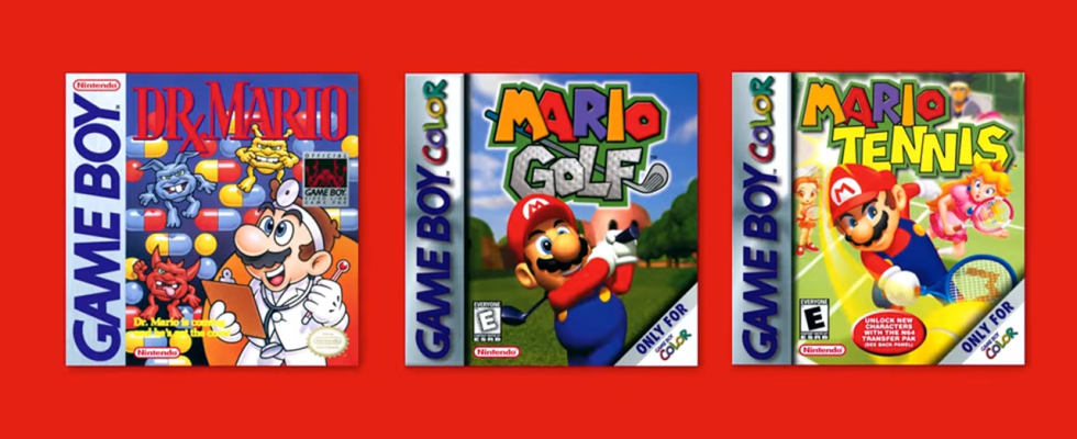 Mario Golf, Mario Tennis et Dr. Mario de Game Boy rejoindront Nintendo Switch Online cette semaine |  Journée MAR10