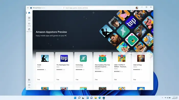 Applications Android Windows 11