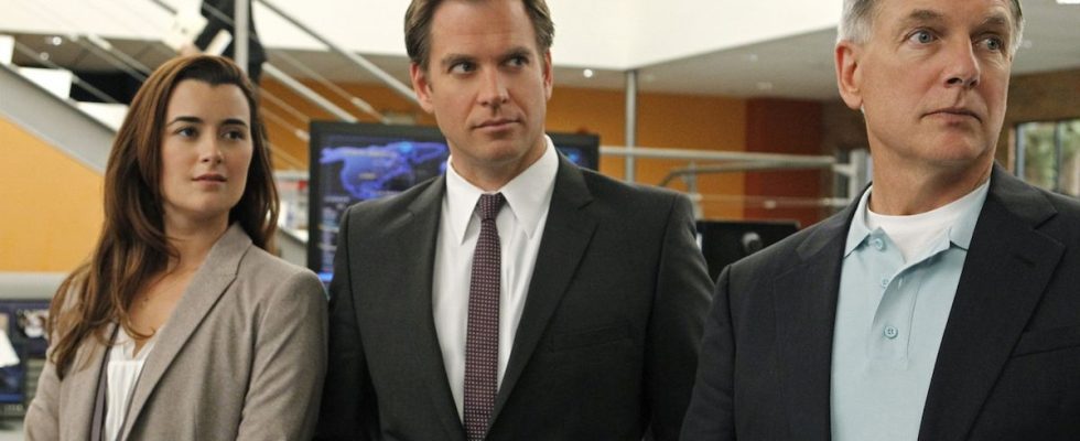 Cote de Pablo, Michael Weatherly and Mark Harmon in NCIS