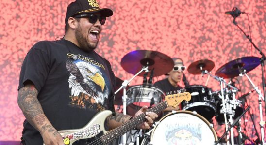 MURPHYS, CALIFORNIA - JULY 13: Rome Ramirez of Sublime with Rome performs at Ironstone Amphitheatre on July 13, 2023 in Murphys, California. (Photo by Tim Mosenfelder/Getty Images)