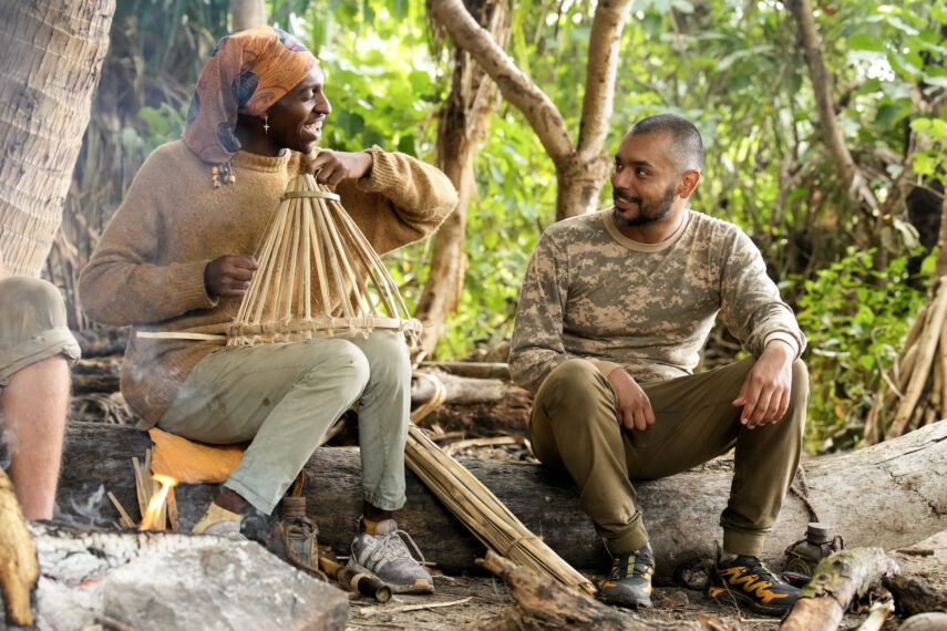 Tevin et Randen au camp Nami dans l'épisode 3 de la saison 46 de « Survivor »