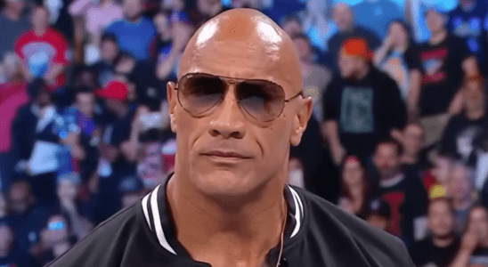 The Rock in sunglasses returning to WWE Smackdown