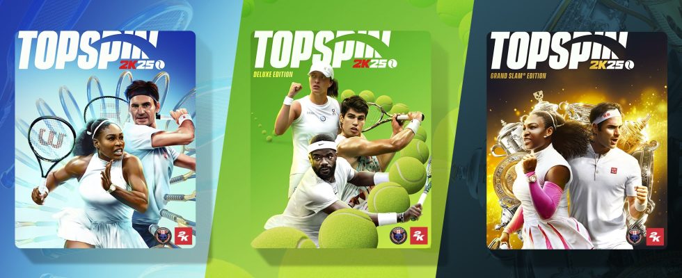 TopSpin 2K25 sera lancé le 26 avril sur PS5, Xbox Series, PS4, Xbox One et PC